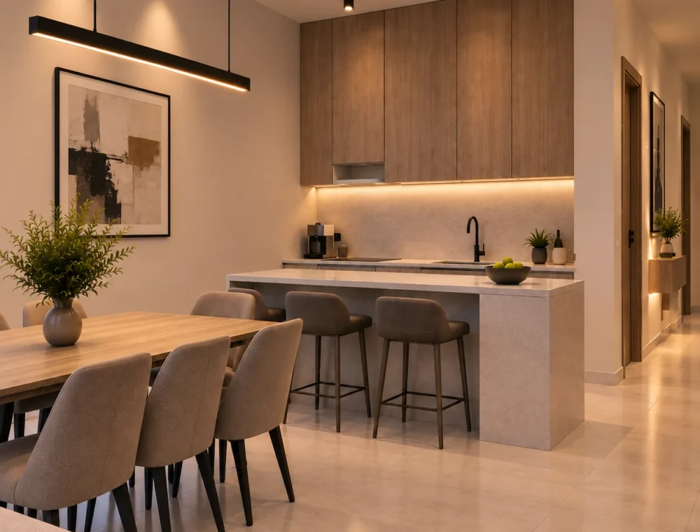 Kitchen and dining